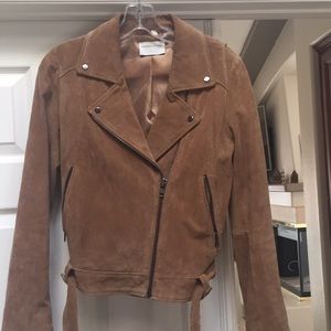 100% genuine suede leather jacket